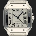 Cartier Santos WSSA0029 (2021) - Silver dial 35 mm Steel case (2/8)
