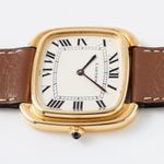 Cartier Vintage 9705 (1970) - White dial 35 mm Yellow Gold case (4/8)