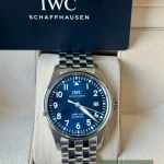IWC Pilot Mark IW327016 (2019) - Blue dial 40 mm Steel case (7/7)