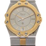 Chopard St. Moritz 8023 (1990) - Grijs wijzerplaat 32mm Goud/Staal (1/7)