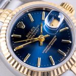 Rolex Lady-Datejust 69173 (1991) - Blue dial 26 mm Gold/Steel case (2/8)