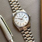 Rolex Datejust 1601/9 (1972) - Zilver wijzerplaat 36mm Witgoud (6/8)