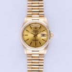 Rolex Day-Date 36 18238 (1990) - Champagne dial 36 mm Yellow Gold case (3/8)