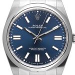 Rolex Oyster Perpetual 41 124300 (2021) - Blue dial 41 mm Steel case (1/8)