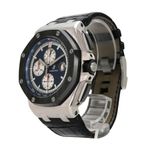 Audemars Piguet Royal Oak Offshore Chronograph 26401PO.OO.A018CR.01 (2016) - Blue dial 44 mm Platinum case (3/8)