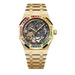 Audemars Piguet Royal Oak Double Balance Wheel Openworked 15412BA.YG.1224BA.01-B (2024) - Transparent dial 41 mm Yellow Gold case (6/6)