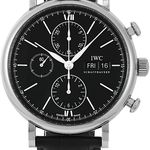 IWC Portofino Chronograph IW391029 (2025) - Black dial 42 mm Steel case (2/5)