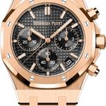 Audemars Piguet Royal Oak Chronograph 26240OR.OO.1320OR.02 (2024) - Zwart wijzerplaat 41mm Roségoud (1/1)