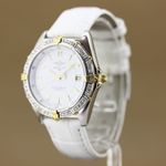 Breitling Antares 81970 (1990) - White dial 39 mm Gold/Steel case (5/8)