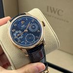 IWC Portuguese Perpetual Calendar IW503312 (2024) - Blue dial 44 mm Rose Gold case (4/8)