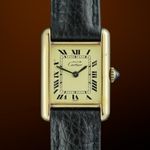 Cartier Tank 2415 (1990) - Champagne dial 20 mm Gold/Steel case (1/8)