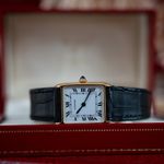 Cartier Tank 96041 (Unknown (random serial)) - White dial 30 mm Yellow Gold case (2/8)