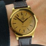Omega Genève 166.0168 (1974) - Gold dial 36 mm Gold/Steel case (2/8)