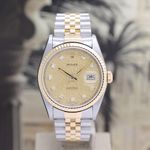 Rolex Datejust 36 16233 (2002) - Champagne dial 36 mm Gold/Steel case (4/8)