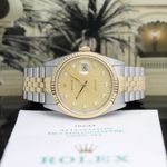 Rolex Datejust 36 16233 (2002) - Champagne dial 36 mm Gold/Steel case (1/8)