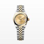 Rolex Lady-Datejust 279163 (2021) - Champagne wijzerplaat 28mm Goud/Staal (1/1)