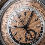 Patek Philippe World Time Chronograph 5935A-001 (2023) - Pink dial 41 mm Steel case (2/8)