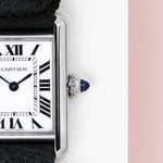 Cartier Tank WSTA0042 (2021) - Wit wijzerplaat 30mm Staal (4/7)