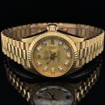 Rolex Lady-Datejust 6917 (1981) - Gold dial 26 mm Yellow Gold case (7/8)