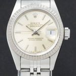 Rolex Lady-Datejust 69174 (1991) - Zilver wijzerplaat 26mm Staal (1/7)