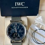 IWC Portofino Chronograph IW391010 (2018) - Black dial 42 mm Steel case (7/7)