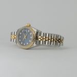 Rolex Lady-Datejust 69173 (1991) - Blue dial 26 mm Gold/Steel case (3/8)
