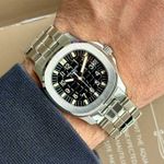 Patek Philippe Aquanaut 5066 (2000) - Zwart wijzerplaat 36mm Staal (8/8)