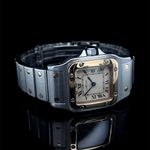 Cartier Santos 166930 (Unknown (random serial)) - White dial 24 mm Gold/Steel case (8/8)