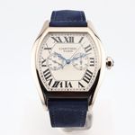 Cartier Tortue 2762 (Unknown (random serial)) - Silver dial 38 mm White Gold case (1/8)