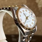 Rolex Datejust 31 68273 (1993) - White dial 31 mm Gold/Steel case (7/8)