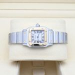 Cartier Santos Galbée 1567 (2001) - White dial 24 mm Gold/Steel case (5/8)
