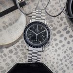 Omega Speedmaster Reduced 3510.50.00 (Onbekend (willekeurig serienummer)) - Zwart wijzerplaat 39mm Staal (1/8)