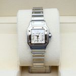 Cartier Santos Galbée 2423 (Unknown (random serial)) - White dial 24 mm Gold/Steel case (3/9)