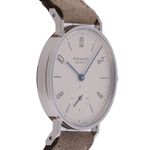 NOMOS Tangente 33 123 (2025) - Wit wijzerplaat 33mm Staal (5/7)
