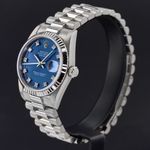 Rolex Datejust 31 68279 (1990) - Blue dial 31 mm White Gold case (4/8)