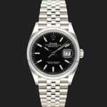 Rolex Datejust 36 126200 (2020) - Zwart wijzerplaat 36mm Staal (3/8)