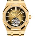Audemars Piguet Royal Oak Tourbillon 26730BA.OO.1320BA.01 (2025) - Champagne dial 41 mm Yellow Gold case (4/6)