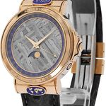 Corum Vintage 61.450.56 (1992) - Grey dial Yellow Gold case (3/4)