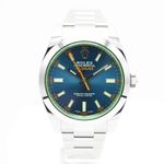 Rolex Milgauss 116400GV (2021) - Blauw wijzerplaat 40mm Staal (1/7)