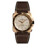 Bell & Ross BR 03 BR0392-D-WH-BR/SCA (2024) - Zilver wijzerplaat 43mm Brons (2/2)