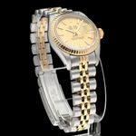 Rolex Lady-Datejust 69173 (1988) - Champagne dial 26 mm Gold/Steel case (5/8)