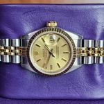 Rolex Lady-Datejust 69173 (1986) - Champagne dial 26 mm Gold/Steel case (5/5)