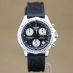 Breitling Colt Chronograph A73350 (2002) - Zwart wijzerplaat 38mm Staal (1/8)