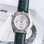 Breitling Wings Lady A67350 (2001) - Silver dial 31 mm Steel case (3/8)