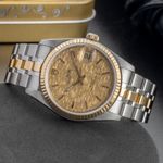 Tudor Prince Date 74033 (Onbekend (willekeurig serienummer)) - Champagne wijzerplaat 34mm Goud/Staal (2/8)