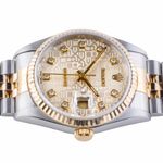 Rolex Datejust 36 16233 (1993) - Beige dial 36 mm Gold/Steel case (6/8)