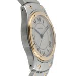 Cartier Santos W20036R3 (1995) - Wit wijzerplaat 33mm Goud/Staal (6/8)