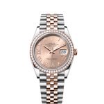 Rolex Datejust 36 126281RBR (2023) - Goud wijzerplaat 36mm Staal (1/8)