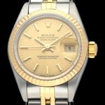 Rolex Lady-Datejust 79173 (2001) - Champagne dial 26 mm Gold/Steel case (1/8)