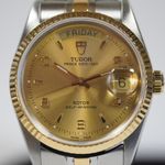 Tudor Prince Date 76213 (2002) - Champagne dial 36 mm Gold/Steel case (4/8)